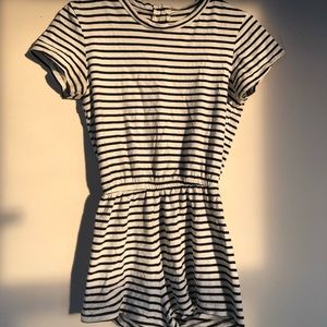 American Apparel striped romper
